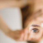 Visual Aids - Photo of Woman in Upside Down Position with Focus on the Eye